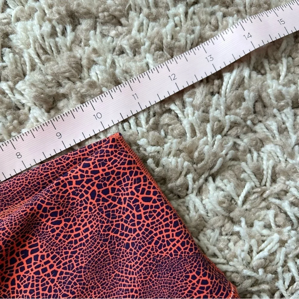 Lululemon - Wunder Train High-Rise Tight - Crackle Glaze Vintage Orange Larkspur